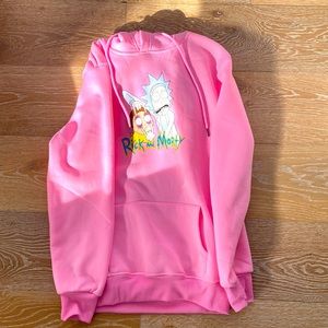 Pink Rick and Morty Hoodie size M